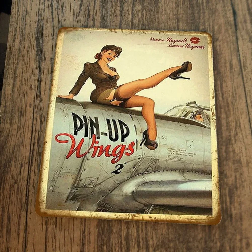 Pin Up Wings Mouse Pad Romain‎ Hugault